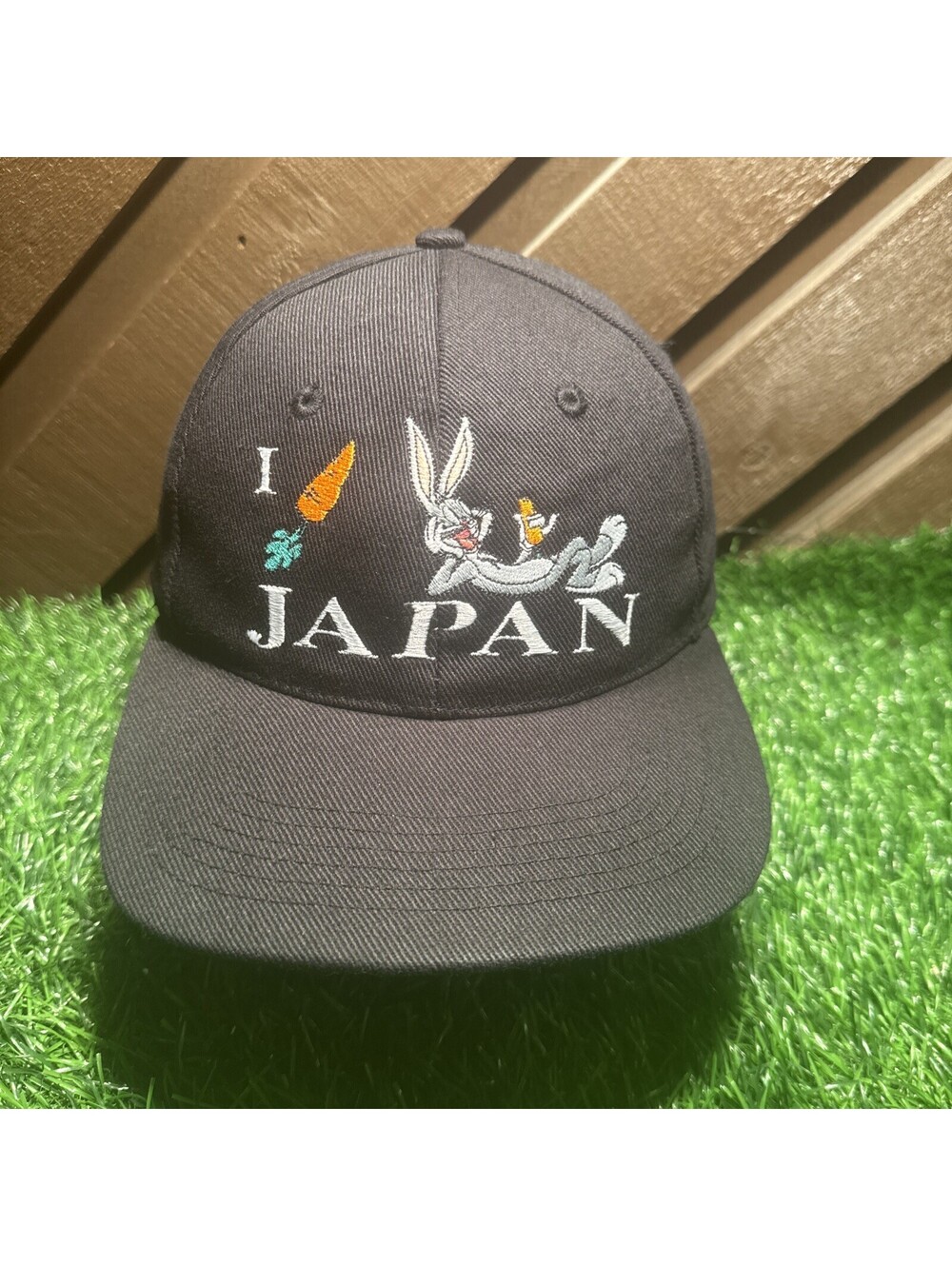 Vtg 90s Bugs Bunny I Love Japan Hat Warner Bros Studio Store Snapback Cap NWT